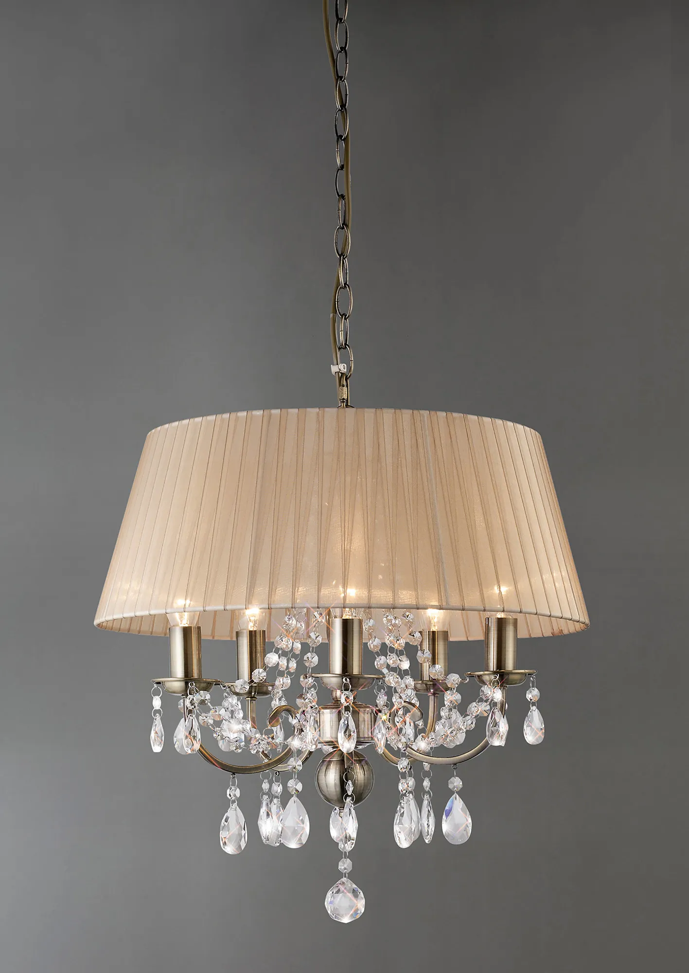 IL30047  Olivia Crystal Pendant 5 Light